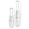 Elegant Decorative Tall Trumpet Shape Floor Vase in Brown - Modern Home Décor Accent, Sleek Tall Floor Vase for Living Room, Entryway, or Dining Room, Perfect for Dried Flowers or Silk Arrangements